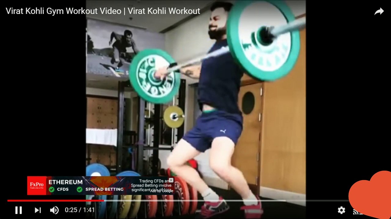 virat kohli workout