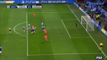 Goal 25 min....Sadio Mane Porto (0:1) Liverpool ( 14.02.2018)