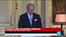 Laurent Fabius : Le vol AH5017 d'Air Algérie s'est 