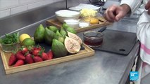Recette de figues et fraises poêlées sur sa tarte sablée