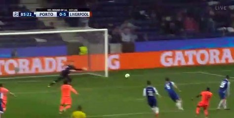 Sadio Mane 3rd Goal (Hattrick) - FC Porto vs  Liverpool 0-5 14/02/2018