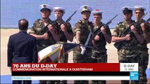 D-Day : François Hollande reçoit les honneurs militaires et rend hommage au Commando Kieffer