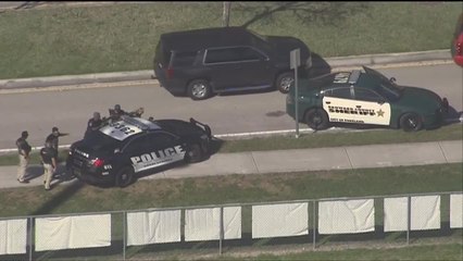RAW VIDEO: Aerials over school shooting scene near Miami