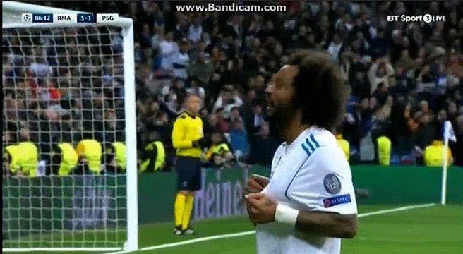Marcelo Goal HD - Real Madrid 3-1 Paris SG 14.02.2018