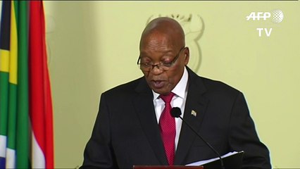 Presidente sudafricano Jacob Zuma anuncia dimisión "inmediata"
