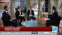 François Hollande en entretien exclusif à FRANCE 24, RFI et TV5 Monde