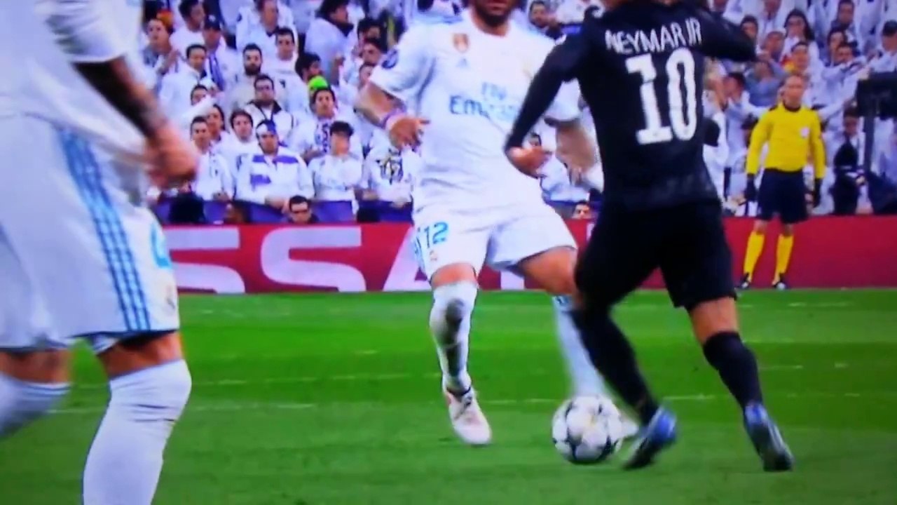 Neymar Owns Marcelo! Real Madrid vs PSG 14-2-18