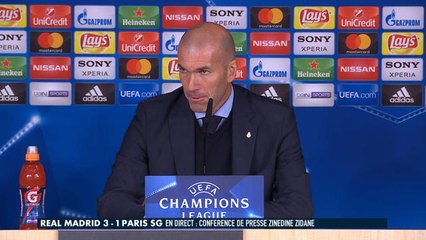 Champions League - Real Madrid / PSG - Conférence de presse Zinedine Zidane