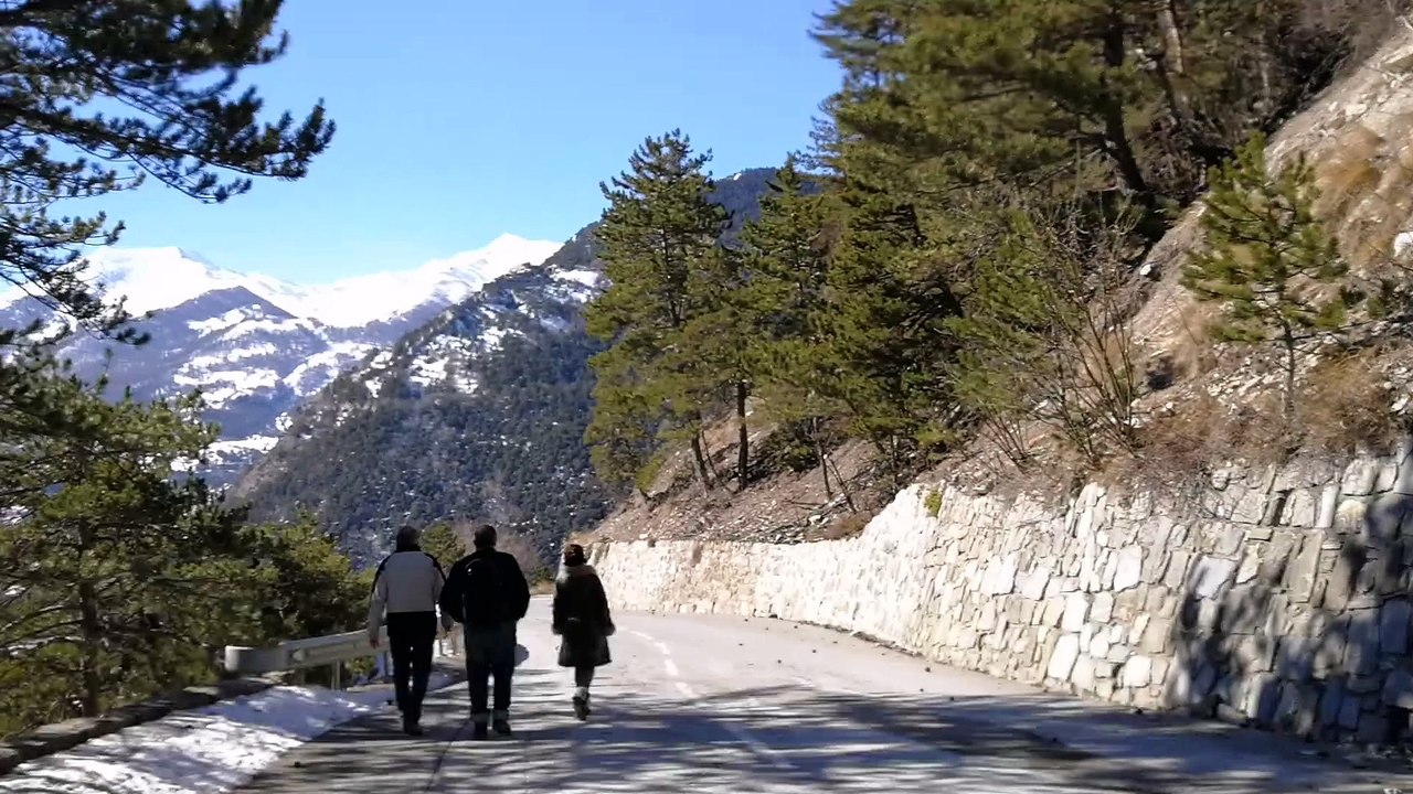 Eboulement au col de Larche