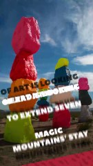 Nevada Museum of Art is looking to extend 
Seven Magic Mountains’ stay in the Nevada desert