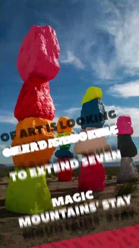 Nevada Museum of Art is looking to extend Seven Magic Mountains’ stay in the Nevada desert
