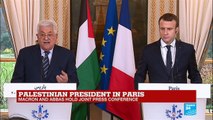 REPLAY - French president Macron, Palestinian leader Abbas hold joint press conference