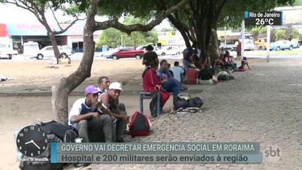 Presidente Michel Temer decretará situação de emergência em Roraima