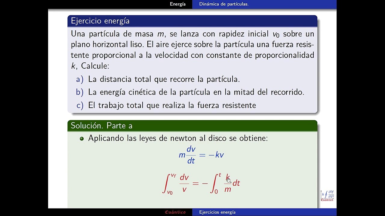 Trabajo y energia Ejercicio 3-parte a