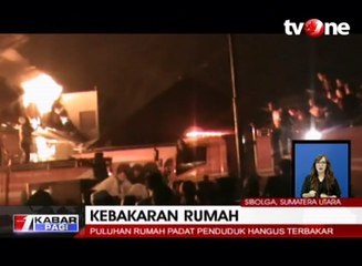 Puluhan Rumah Hangus Terbakar, Satu Orang Tewas