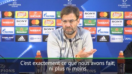 Huitièmes - Klopp : "Nous avons construit les bases de notre qualification"