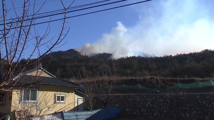 삼척 산불 강풍으로 재점화...완전 진화 총력 / YTN