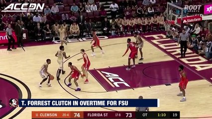 FSU's Trent Forrest Comes Up Clutch In Overtime vs. Clemson