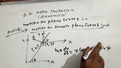 Motion on plane curve bsc class  dynamic