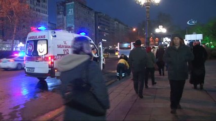 Yolun karşısına geçen yayaya otobüs çarptı