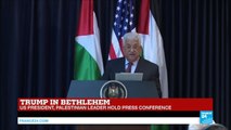 Trump in Bethlehem: Palestinian Leader Mahmoud Abbas holds press conference with US President