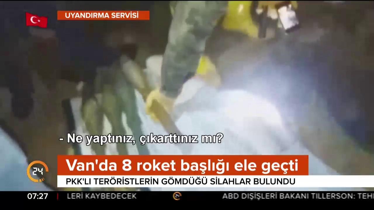 8 roket başlığı çıkarıldı