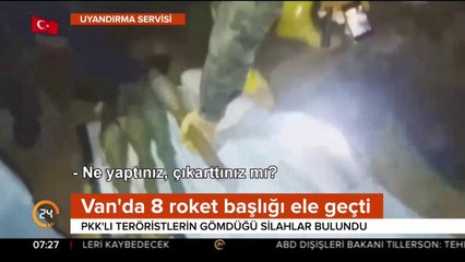 8 roket başlığı çıkarıldı