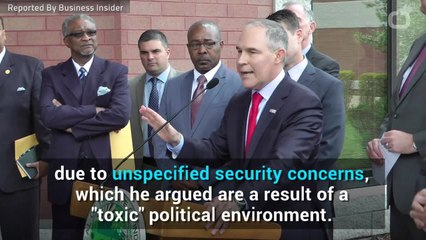 EPA Chief Scott Pruitt Cites "Toxic" Political Environment As Reason He Flies First Class