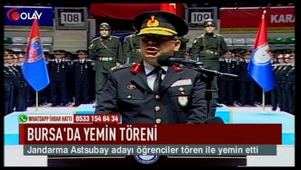 Bursa'da yemin töreni