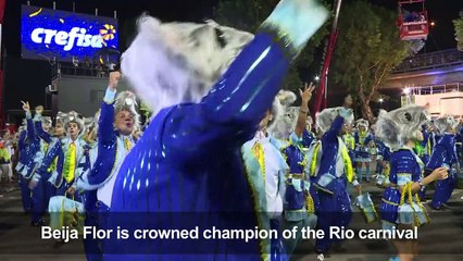 Samba school with anti-corruption theme wins 2018 Rio Carnival