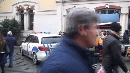 Taksim’de uyuşturucu madde etkisindeki genç polise zor anlar yaşattı
