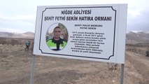 Şehit Polis Memuru Fethi Sekin Anısına Hatıra Ormanı