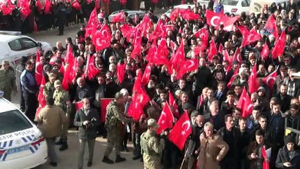 Afrin'e giden askeri birlik Bayburt'tan dualarla uğurlandı