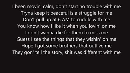 Drake - God's Plan Lyrics