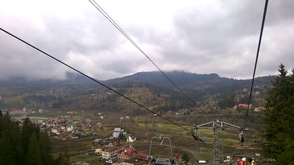 Подъемник на  гору Погар в Славском .