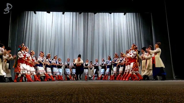 Ансамбль народного танца имени Игоря Моисеева на сцене в Ставрополе