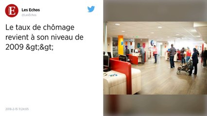 Le taux de chômage sous la barre des 9 % : son plus bas niveau depuis 2009.