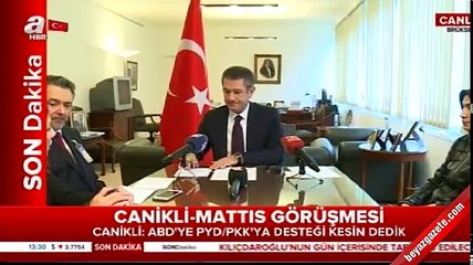 Milli Savunma Bakanı Canikli'den ABD'li mevkidaşıyla yaptığı görüşmeye ilişkin açıklama