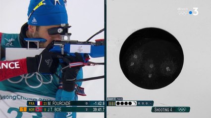 JO 2018 : Biathlon - Individuel : Aie ! Martin Fourcade rate ses deux dernières balles !