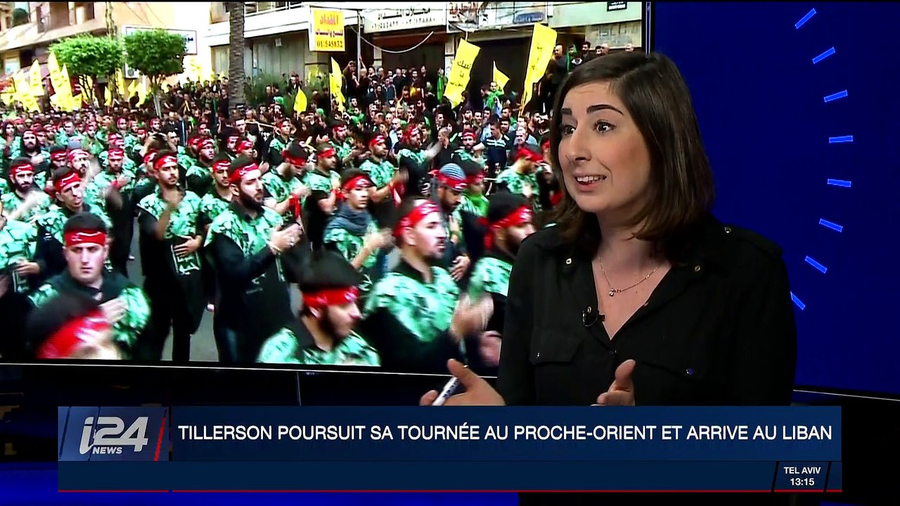 Rex Tillerson arrive au Liban