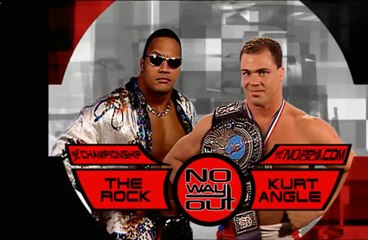 Wwe No Way Out 2001 - Kurt Angle(c) Vs The Rock - Offical Promo