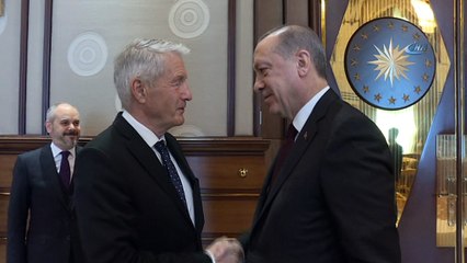 Cumhurbaşkanı Erdoğan, Avrupa Konseyi Genel Sekreteri Jagland'ı kabul etti