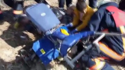 Ayağı çapa makinesine sıkışan yaralı kurtarıldı