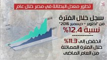 تطور معدل البطالة في مصر خلال عام (فيديوجراف)