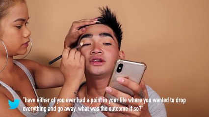 Sister does my Makeup- FUNNY AF