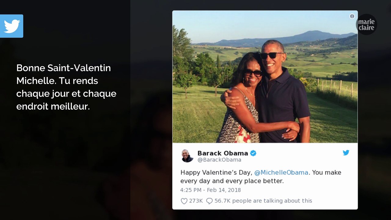 Barack Obama dévoile son amour à Michelle pour la Saint-Valentin