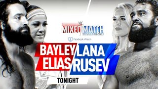 Rusev  lana vs Elias Bayley- WWE Mixed Match