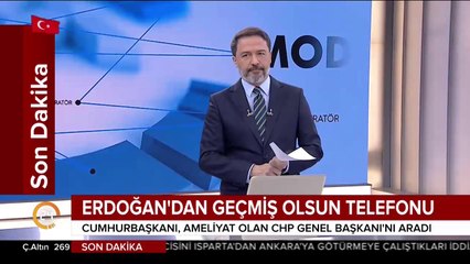 Cumhurbaşkanı Erdoğan'dan geçmiş olsun telefonu
