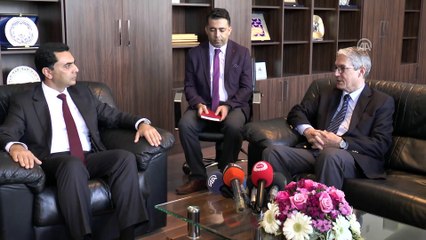 KKTC Ekonomi ve Enerji Bakanı Nami, Büyükelçi Kanbay'ı kabul etti - LEFKOŞA