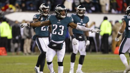Rodney McLeod reacts to Tedy Bruschi's comments to Lane Johnson